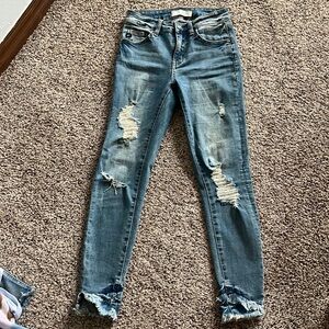 lush boutique denim skinny jeans